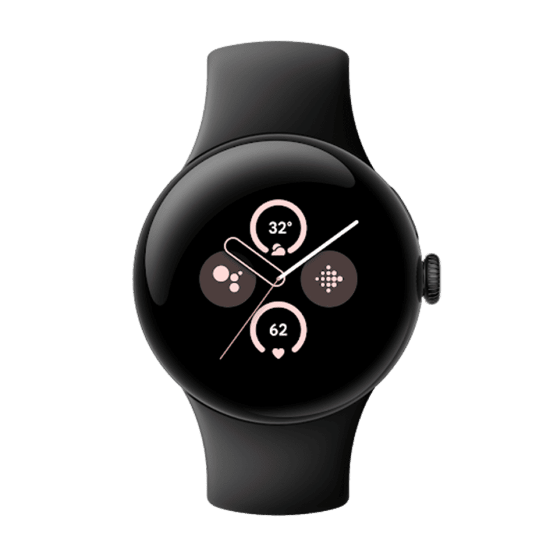 Google Pixel Watch 2 (Wi-Fi) - Matte Black Aluminium Case with Obsidian Active Band Google Pixel Watch 2 (Wi-Fi) - Matte Black Aluminium Case with Obsidian Active Band