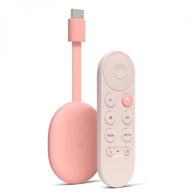 Google Chromecast with Google TV 4K and Voice Remote - Sunrise Google Chromecast with Google TV 4K and Voice Remote - Sunrise