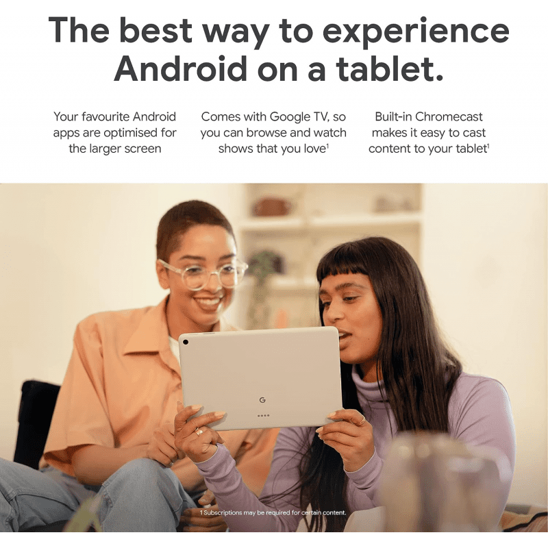 Google Pixel Tablet with Charging Speaker Dock (WiFi, 8+256GB) - Porcelain Google Pixel Tablet with Charging Speaker Dock (WiFi, 8+256GB) - Porcelain